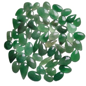 ขายส่งอัญมณี AMAN GEMS JEWELLERY ควอตซ์สตรอเบอร์รี่สีเขียวธรรมชาติทรงคาโบชอง คุณภาพดีที่สุด คริสตัลบำบัด พลอยหลวม - Product Image 2