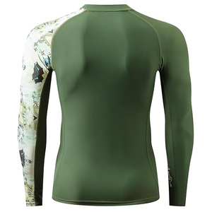 Wholesale Men Long Sleeve Rash Guard <b>Compression</b> <b>Shirt</b> Graphic Print UV Protection Custom Logo OEM - Product Image 6