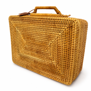 High-quality Bamboo Briefcase Handmade Woven Eco-Friendly Waterproof 4-5L Capacity Luggage Unique Design Mini Carry-on - Product Image 6