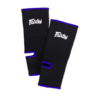 Protège-chevilles Fairtex Noir Bleu Compression Soutien Protection Professionnelle Respirant Coton Élasthanne Unisexe Adulte