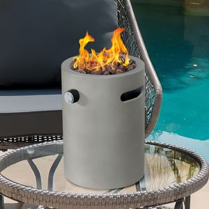 Brasero de table au propane sans fumée de 10 000 BTU - Colonne de feu portable au gaz oxyde avec pierres de lave pour patio, balcon, jardin - Product Image 3
