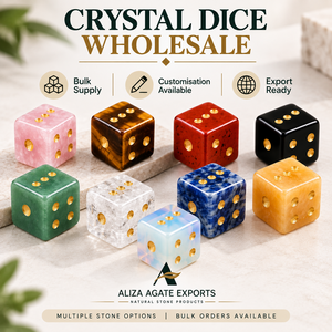 Offre Spéciale – Dés en cristal naturel opalite, aventurine, obsidienne de 16 mm, sculptés à la main, polis, pour jeux de société et RPG, cadeaux - Product Image 5