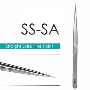 แหนบต่อขนตาสแตนเลสอย่างดี ปลายแหลมแม่นยำ ผิวเรียบเนียน รุ่น 6A-SA 5B-SA 7-SA 1-SA - Product Image 2