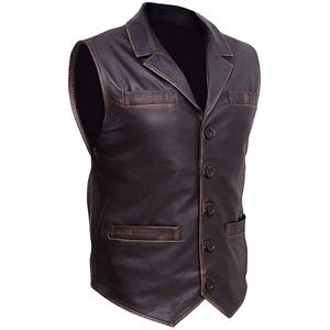 Nouveauté Gilet en cuir de haute qualité pour hommes Design personnalisé Couleur personnalisée Gilet en cuir de qualité supérieure Anti-rides pour l'hiver - Product Image 4