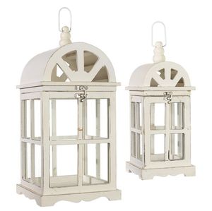 Wooden Candle Lantern for Farmhouse Interior Decor <b>Fireplace</b> <b>Mantel</b> Wedding Celebrations and Cozy Home Ambiance - Product Image 4