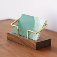 Luxe gietijzeren kaarthouder voor bureau, school, receptie, moderne visitekaartjeshouder met enkel/dubbel laag ontwerp