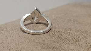 Anillo de Moissanita Amarilla Brillante de 3 Quilates con Corte en Forma de Cometa, Unisex, Plata 925 Original, Regalo Ideal para Amigos - Product Image 5