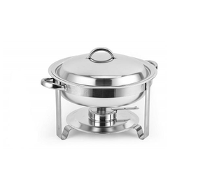 Plats de service en métal au design unique, finition argentée, pour les mariages et la restauration hôtelière, vaisselle de table, grand plat de service - Product Image 2