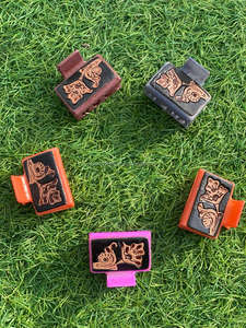 มาใหม่ล่าสุดร้อนขายสไตล์ตะวันตกทําด้วยมือเครื่องมือแกะสลักหนังผมกรงเล็บคลิปหนังกรงเล็บอุปกรณ์เสริมผมสําหรับผู้หญิง - Product Image 3