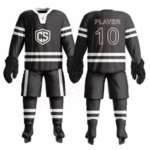Ensemble d'uniformes de hockey sur glace, dernier design 2026, différents styles, fabrication professionnelle, couture parfaite, services OEM ODM - Product Image 5