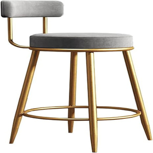 Chaise de bar moderne avec structure en métal, nouvelle chaise de bar de luxe, tabouret de bar de luxe en cuir haut de gamme, chaise de bar haut de gamme - Product Image 1