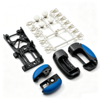 Composants en plastique ABS/PC/PCABS/PP personnalisés, poignée en plastique, moulage par injection bicolore, pièces en plastique OEM ODM