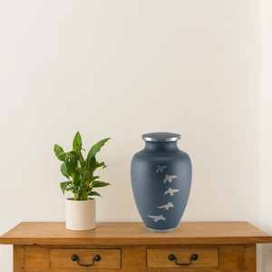 โกศบรรจุอัฐิรูปนกบิน ดีไซน์ทันสมัย ทำด้วยมือ สำหรับผู้ใหญ่ ทำจากโลหะอะลูมิเนียม ใช้สำหรับตกแต่งงานศพ อุปกรณ์เสริมโลงศพ - Product Image 4