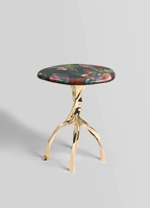 Table d'appoint et d'angle en aluminium Golden Feather pour la décoration de la maison, du salon et des villas - Product Image 4