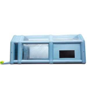 Cabina de Pintura Inflable de Alta Potencia de 26x15x11 pies con Sopladores de 750W+950W, Carpa de Pulverización para Pintura de Automóviles - Product Image 6