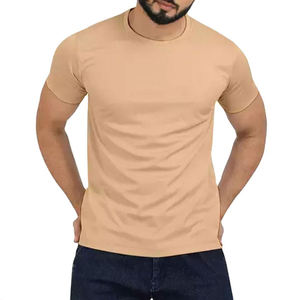 Fabrication professionnelle de t-shirts pour hommes de couleur unie, t-shirts pour hommes très vendus, vêtements décontractés, faible MOQ pour les t-shirts pour hommes - Product Image 1