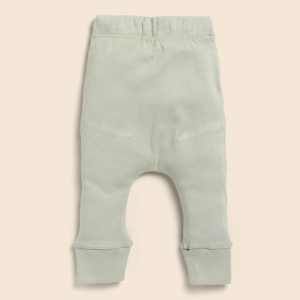 Premium Quality Organic Bamboo Elastane Drawstring Leggings Sage Baby Pants & Shorts - Product Image 2