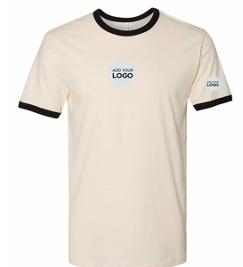 Ringer Short Sleeve <b>Wholesale</b> Price Tri-blend Tee Shirt - Product Image 2