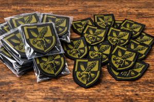 Patch tactique brodé style 16th Air Assault TRF, motif Flash Embroidered, avec fixation auto-agrippante - Product Image 6