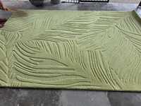 Tapis en laine verte moderne fait main, tissé sur mesure, lavable, adapté aux animaux domestiques, antidérapant, pour salon, chambre, couloir, pique-nique
