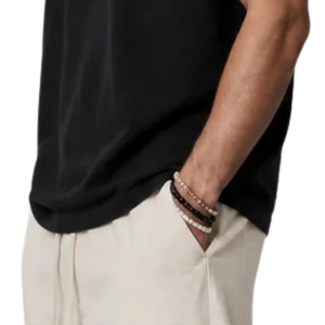 <b>Mens</b> <b>Black</b> Sleeveless Muscle Tee Round Neck Casual Tank Top Relaxed Fit Streetwear Basic Shirt Wholesale Apparel Clothing - Product Image 6