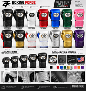 No Boxing No Life Leather Boxing Gloves <b>Lace</b>-Up Wrist Strap Adult Training Gear Gold White Red Green - Product Image 4