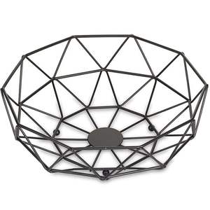 Cesta de Frutas Rectangular Hecha a Mano de Alambre Metálico, Estilo Vintage Moderno, Ecológica, Ahorra Espacio, para Uso en la Cocina - Product Image 1