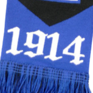 Écharpe Phi Beta Sigma noire et bleu roi avec lettres grecques tricotées, vêtement de fraternité 1914, écharpe élégante et chaude pour l'hiver - Product Image 5