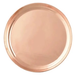 Plateau rond en cuivre, métal durable, aspect moderne pour la cuisine - Product Image 6