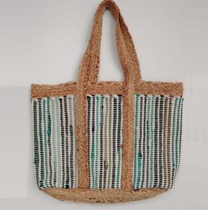 Sac messager pour femme de style bohème, grande taille, tendance 2026, en jute durable, réutilisable, design personnalisé, indien - Product Image 1