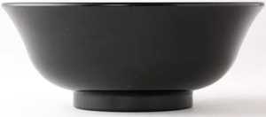 Tazón minimalista de resina negra, apto para lavavajillas, para servir comida en casa. - Product Image 3