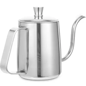 Bouilloire à café en acier inoxydable à bec col de cygne, vente en gros OEM, pot à thé et eau, poignée résistante à la chaleur, pichet pour cafetière à filtre - Product Image 5