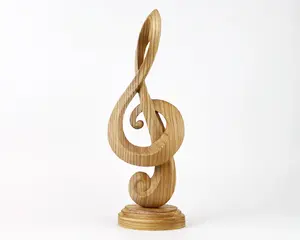 Sculpture musicale symbolique de l'amour, idéale pour les cadeaux de musiciens, la Saint-Valentin, les anniversaires ou les espaces inspirants, romantique et artistique. - Product Image 2