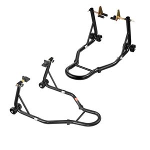 Sollevatore per Moto con Capacità di 1100 libbre, Combo Anteriore e Posteriore con Supporto per Ruota Anteriore a Doppia Forcella e Bobina per Forcellone U+L - Product Image 1