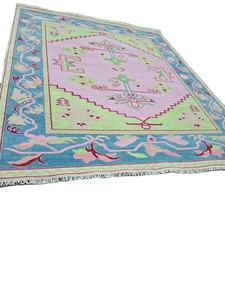 ALFOMBRAS Rosa Hecho a mano Moderno Lujo Oushak Alfombra de lana 100% Nueva Zelanda Lana Área grande Oushak Alfombra Adolescentes Sala de estar - Product Image 5