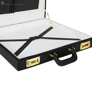 Estuche Rígido de Cuero para Regalia Masónica, Bordado, con Cuentas Magnéticas, Cosido, Personalizable, Ecológico, Duradero, Unisex - Product Image 6