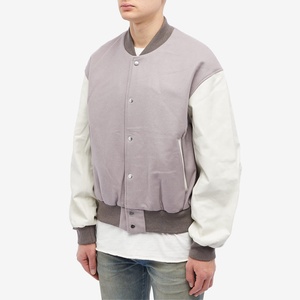Premium Quality Canvas Varsity Jacket for <b>Men</b> Windproof Breathable Winter Baseball Style OEM Service Embroidered Design - Product Image 3