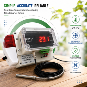 จอแสดงอุณหภูมิอุตสาหกรรมสำหรับศูนย์ข้อมูล |   RS485 โมดบัส |   รวมระบบ SCADA ฟรี |   AT-TMS3.1 - Product Image 1