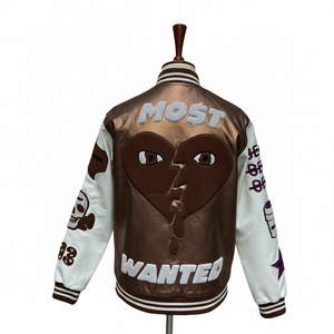 Chaqueta Varsity para Hombre, Personalizada, con Bordado Chenille, Talla Cómoda, Muy Solicitada, Fabricada en Fábrica, Precio Económico, con Mangas de Cuero - Product Image 4