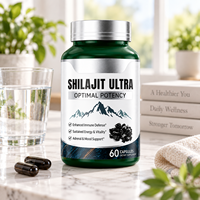 Capsules de Shilajit 60 unités – Complément alimentaire premium pour le bien-être quotidien avec résine minérale pour l'énergie, la vitalité et le soutien immunitaire