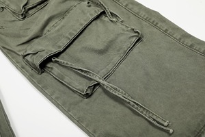High Quality Men Pocket Zipper Fly Pants <b>Cargo</b> Men Button up Canvas 3d Pocket Wide Leg Baggy Men <b>Work</b> Pants - Product Image 5