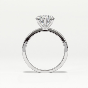 Anillo Solitario Aarinya Vintage con Diamante Cultivado en Laboratorio de 2.7ct, Certificado IGI, Clásico Arquitectónico, Engaste de Corona de 6 Puntas, Plata 925 - Product Image 4