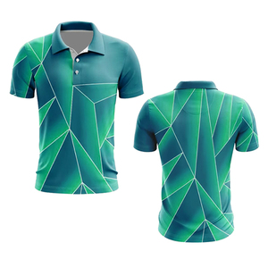 Polyester fabric Full Sublimation Print <b>Collar</b> <b>T</b> <b>Shirt</b> Uniform Workwear Mens Sublimation Polo <b>Shirt</b> Moisture Control USA - Product Image 4