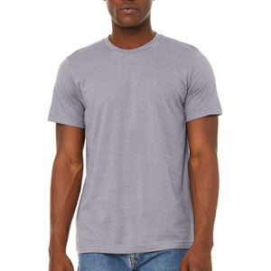 T-shirt à manches courtes col rond pour homme 100% coton Marron chiné Coupe classique Séchage rapide Respirant Fabrication Stonefield - Product Image 4