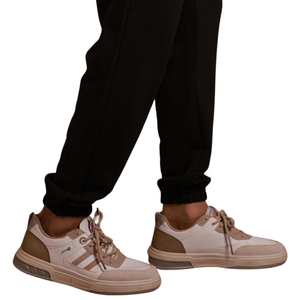 Pantalones de Lona para Hombre, con Forro Polar, Corte Recto y Relajado, Cintura Elástica con Cordón, Estilo Jogger, Suaves y Cómodos, para Vestir Formalmente - Product Image 5