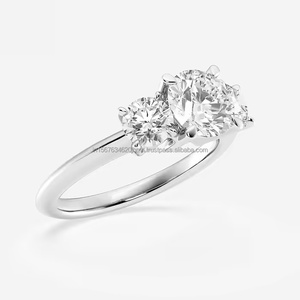 Commande minimum faible pour l'or personnalisé et les diamants naturels cultivés en laboratoire pour le GIA IGI certifié pour les grossistes en vrac de fêtes de mariage - Product Image 2