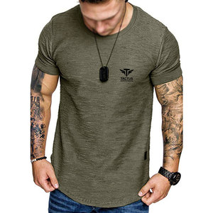 เสื้อยืดผู้ชายคุณภาพดีที่สุด ขนาดสั่งทำได้ ทรงหลวม แห้งเร็ว ขายส่ง น้ำหนักเบา ผ้าฝ้าย 100% เสื้อยืดพิมพ์ลายสำหรับผู้ชาย - Product Image 1