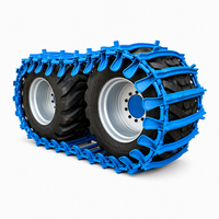 Cadenas OTT para Skidder 710/45-22.5, Cadenas Forestales de Acero para Neumáticos, Cadenas Antideslizantes para Lodo y Nieve