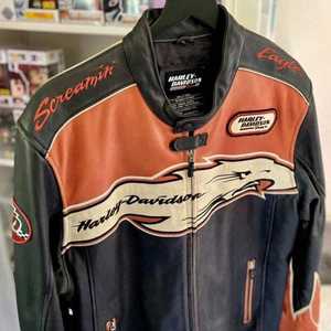 Chaqueta de Cuero Genuino Vintage EAGLE para Hombre, Modelo 2026, Impermeable, Estilo Nascar, Fabricada por Triotake Industry (OEM) - Product Image 2