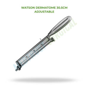 Dermátomo Watson de 30.5cm, Instrumento Quirúrgico Ajustable para Injertos de Piel y Cirugía Plástica - Product Image 2